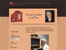 Tablet Screenshot of crowderlawfirm.com